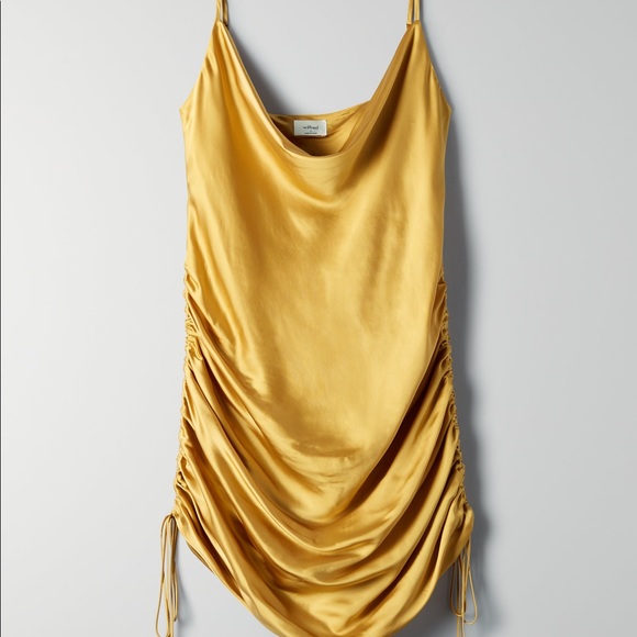 ARITZIA | *BNWT* WILFRED ONLY RUCHED SLIP DRESS - Picture 13 of 15